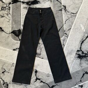 Classic Straight Black Jeans